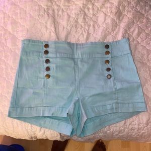 Teal shorts!